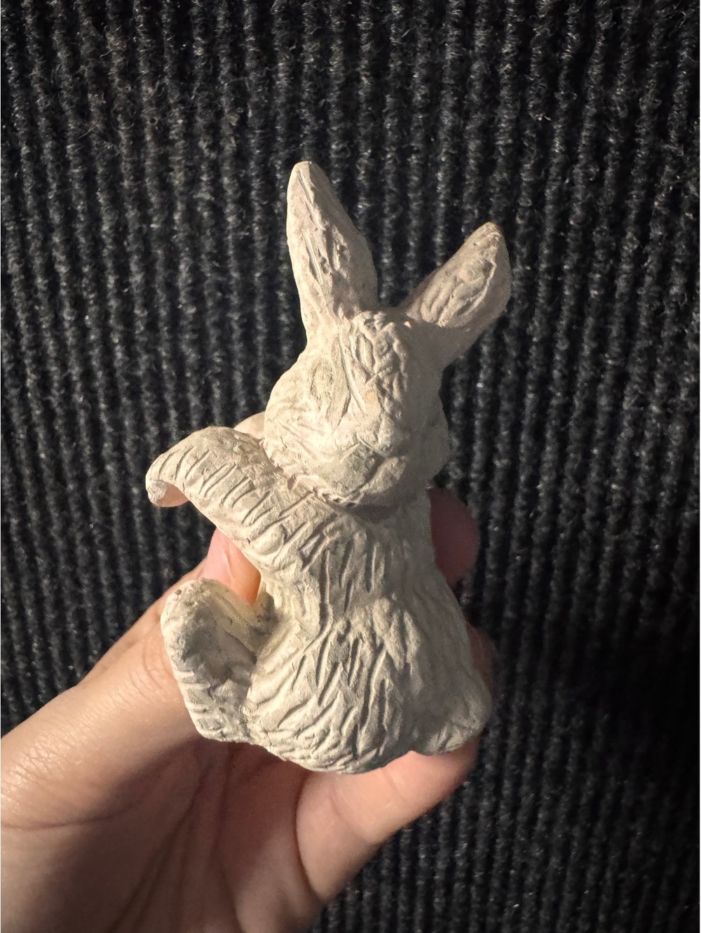 Russ White Ceramic Bunny Pot Hugger